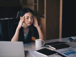 fatigued woman in perimenopause