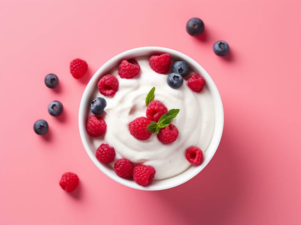 Greek yogurt bowl with berries