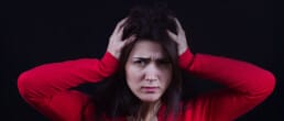 Stressed woman