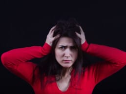 Stressed woman