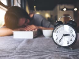 A woman taking an afternoon nap