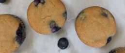 keto almond blueberry muffin