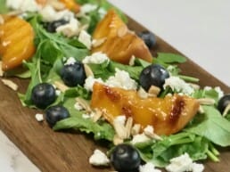 Grilled Peach & Blueberry Salad